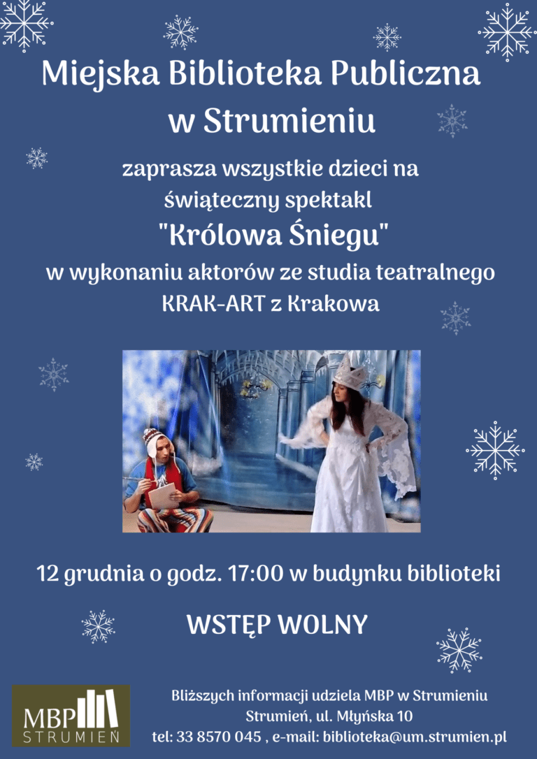 ŚWIĄTECZNY SPEKTAKL DLA DZIECI