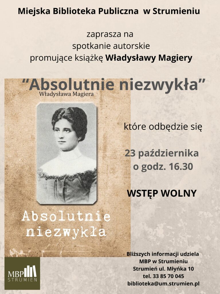 PROMOCJA KSIĄŻKI „ABSOLUTNIE NIEZWYKŁA” WŁADYSŁAWY MAGIERY